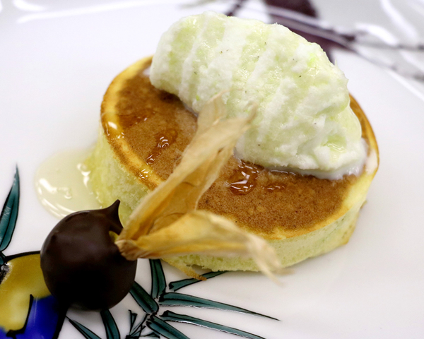 山葵ミルクソルベ・山葵パンケーキ